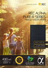 Load image into Gallery viewer, REC ALPHA PURE-R SERIES 420w Quarter Cell Solar Panel