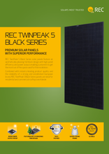 Load image into Gallery viewer, REC TP5 405w FULL BLACK Half Cell Solar Panel