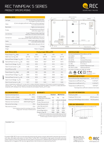 REC TP5 410w BLACK FRAME / WHITE BACKING SHEET Half Cell Solar Panel