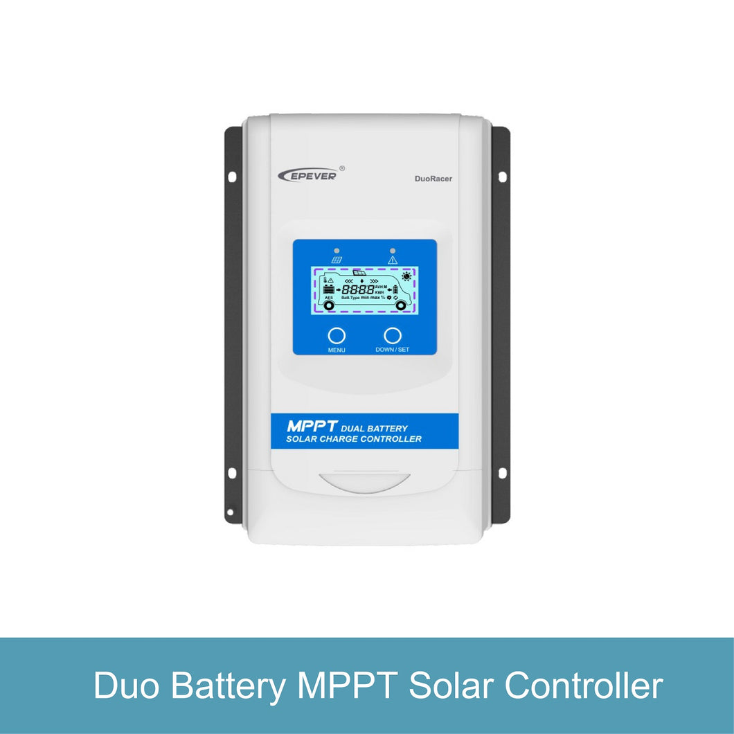 DuoRacer Series MPPT Dual Battery Solar Charge Controller (20-30A) by Epever