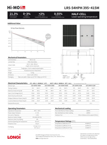 Longi LR5 - 415w Half Cell Solar Panel