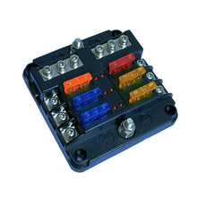 Load image into Gallery viewer, Blade Fuse Block with Cover - 6 Circuit with Negative Bus