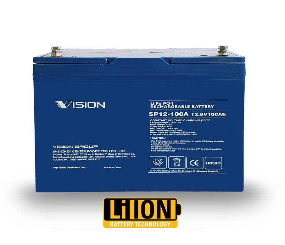 Vision 100ah Lithium-Ion 12v Battery